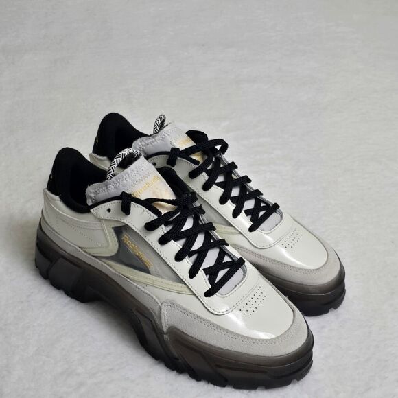 Reebok Cardi B Club C Sneakers Women's Size 9.5 Chalk/Magold/CBlack With Box - Picture 9 of 14